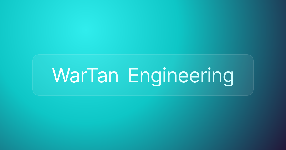 WarTan Engineering