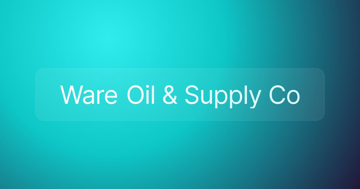 Ware Oil & Supply Co