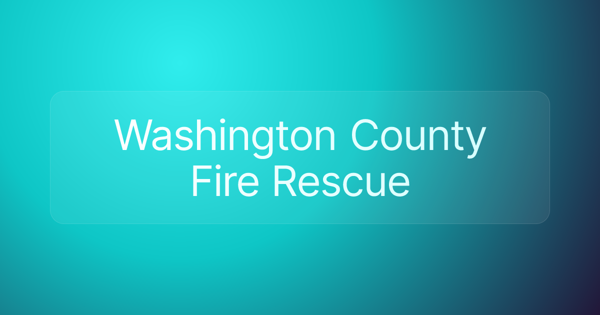 Washington County Fire Rescue