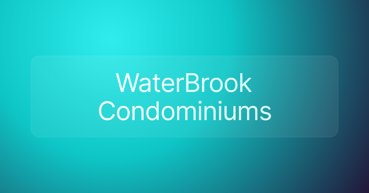 WaterBrook Condominiums