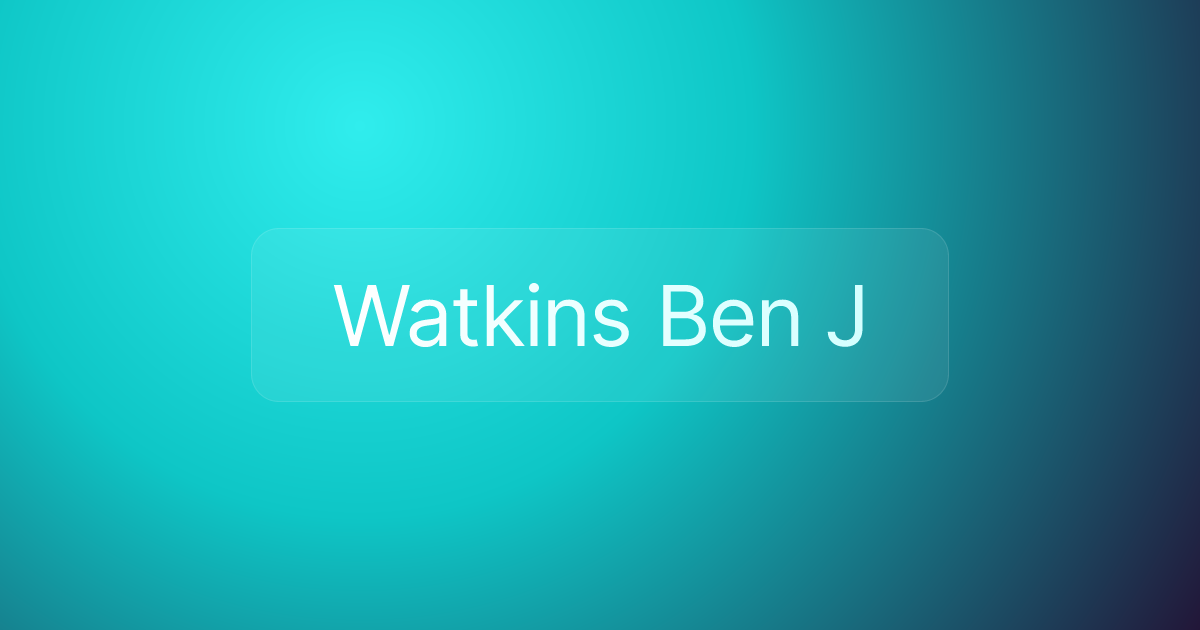 Watkins Ben J