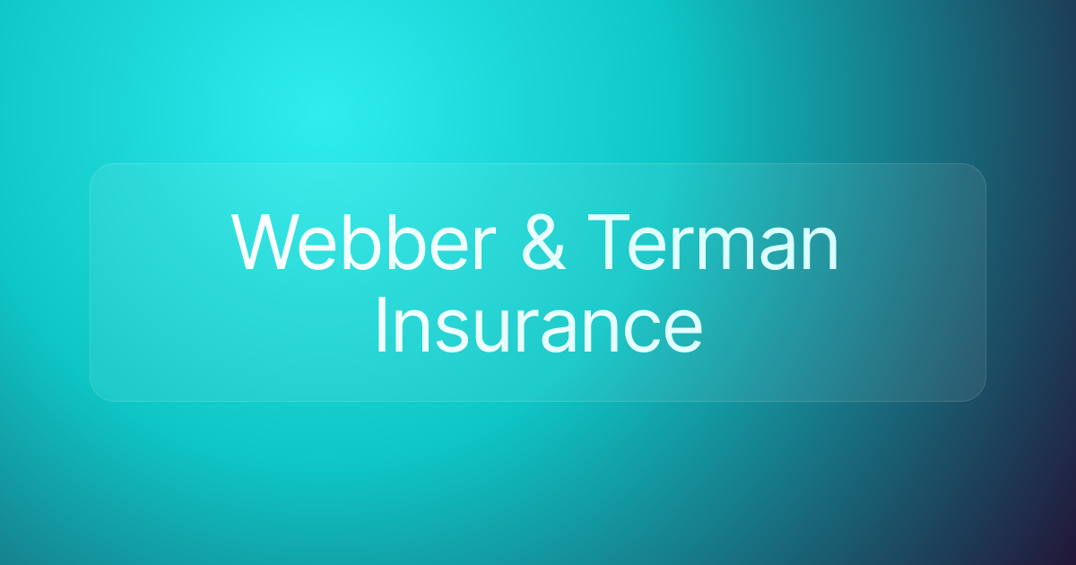 Webber & Terman Insurance