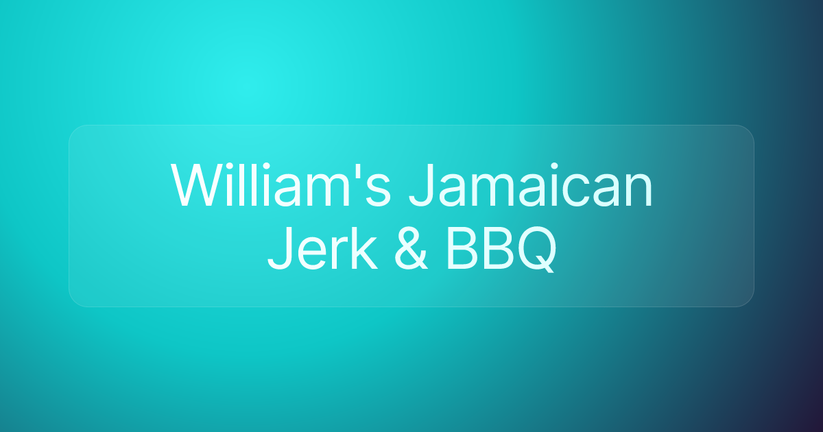 William's Jamaican Jerk & BBQ