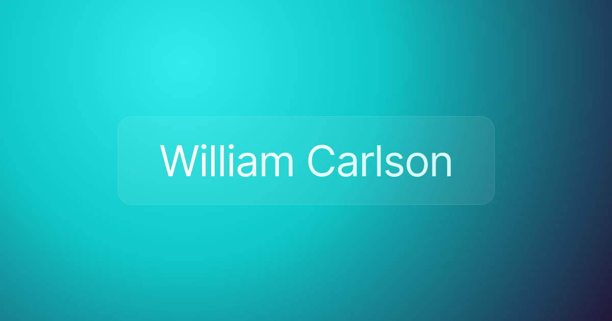 William Carlson