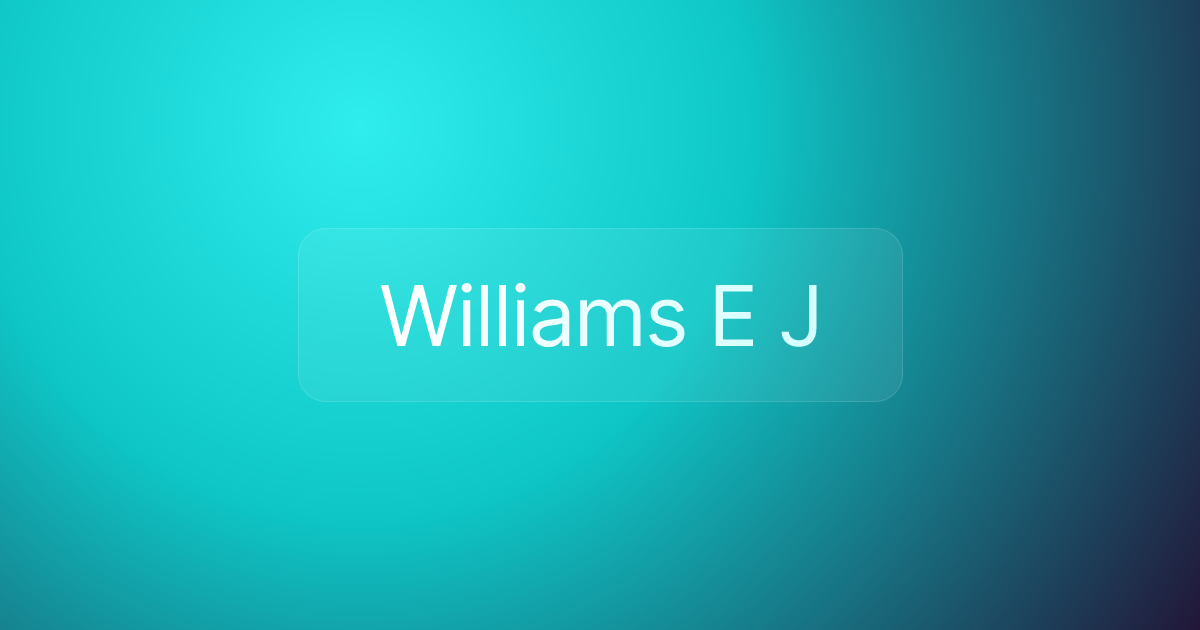 Williams E J