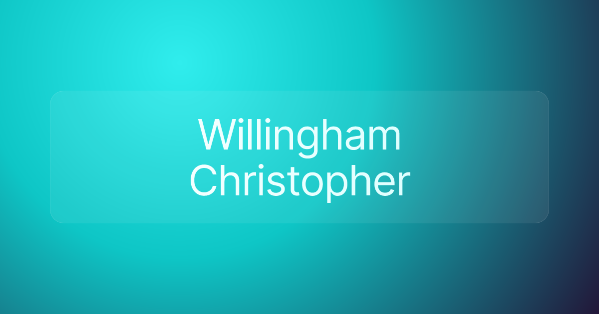 Willingham Christopher