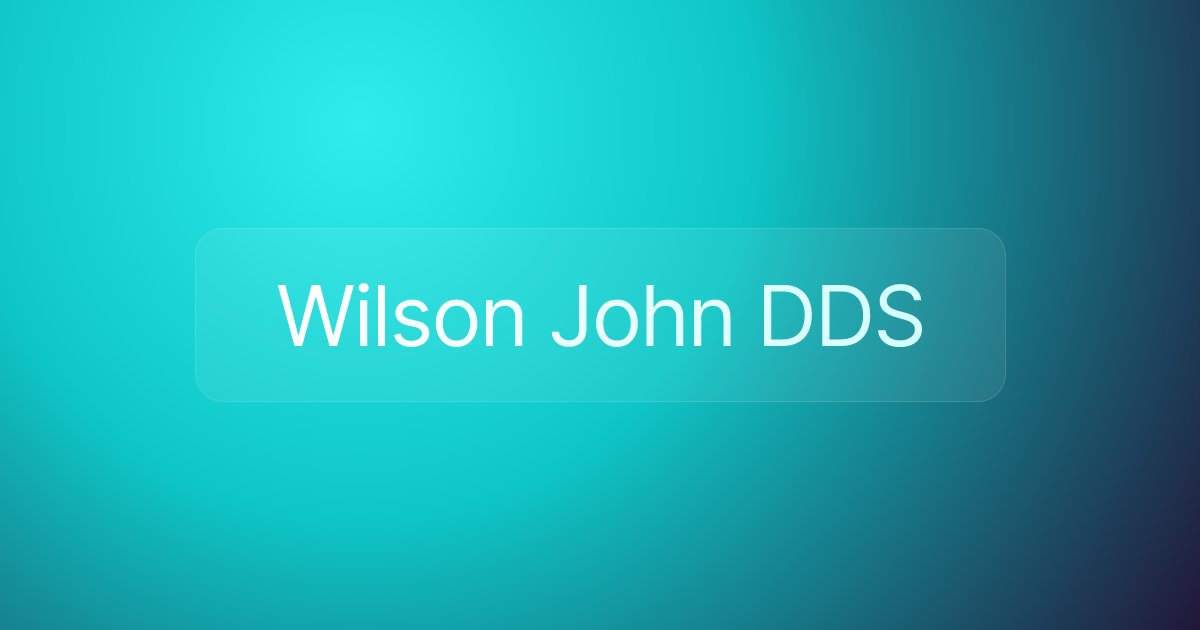 Wilson John DDS