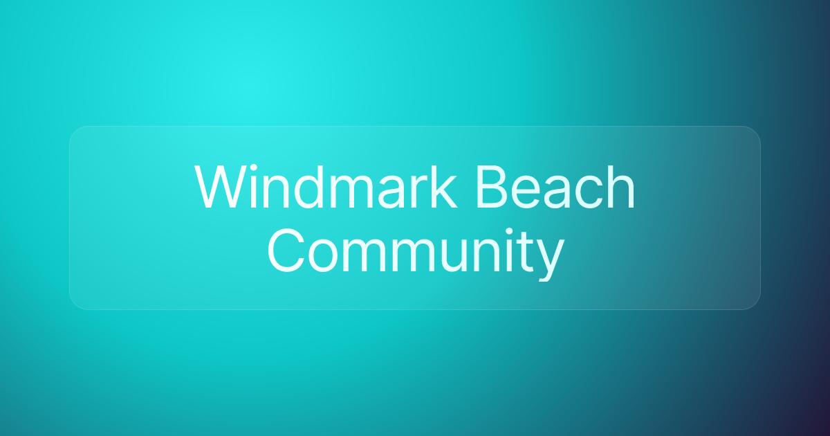 Windmark Beach Community