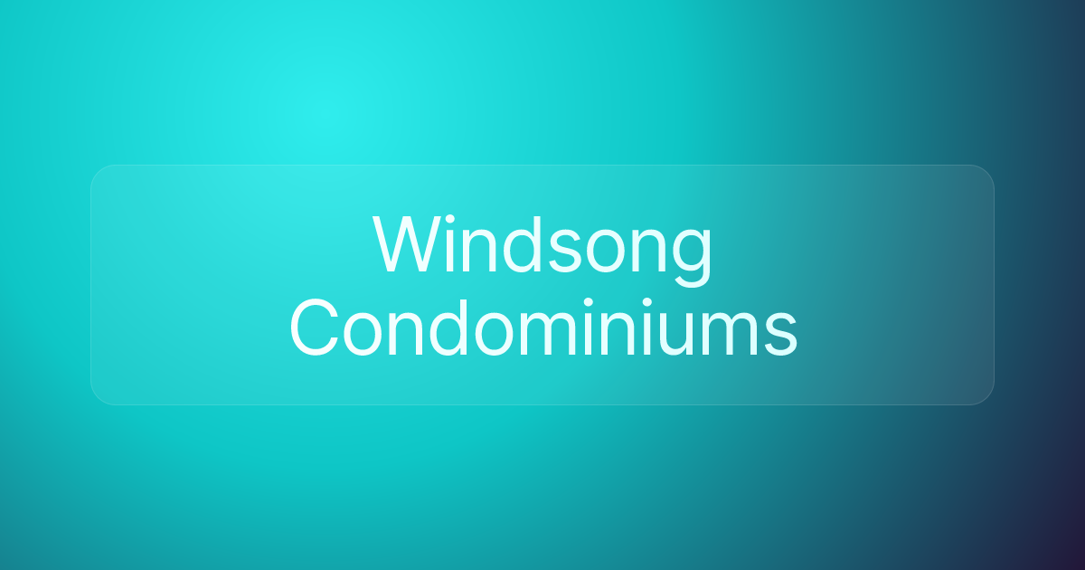Windsong Condominiums