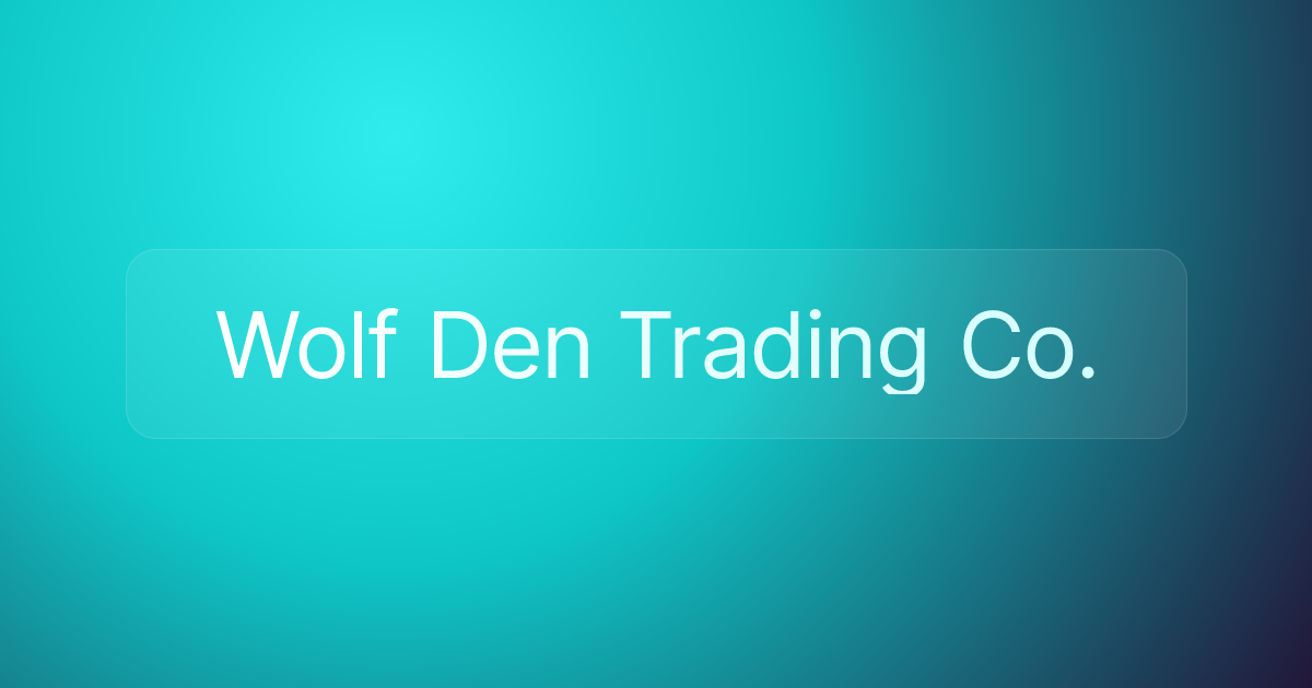 Wolf Den Trading Co.