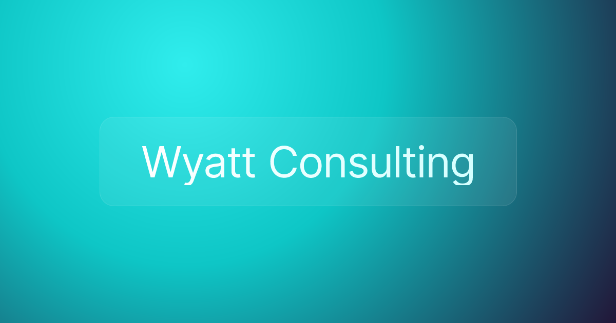 Wyatt Consulting