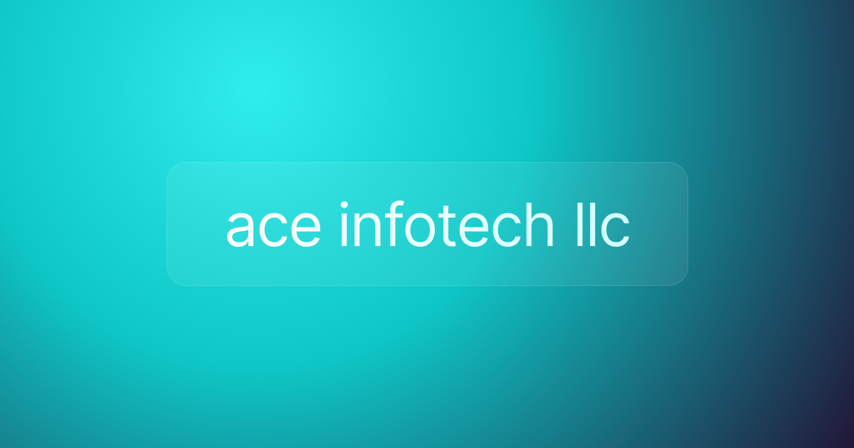ace infotech llc
