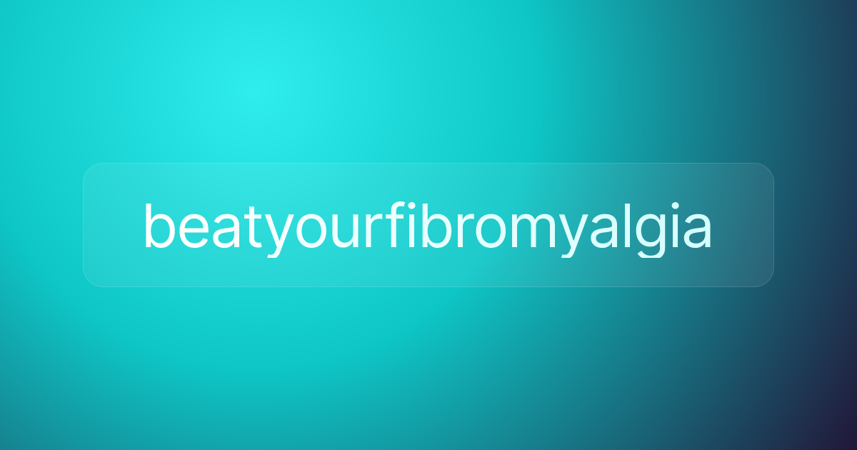 beatyourfibromyalgia