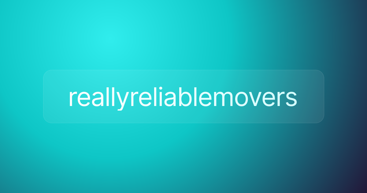 reallyreliablemovers